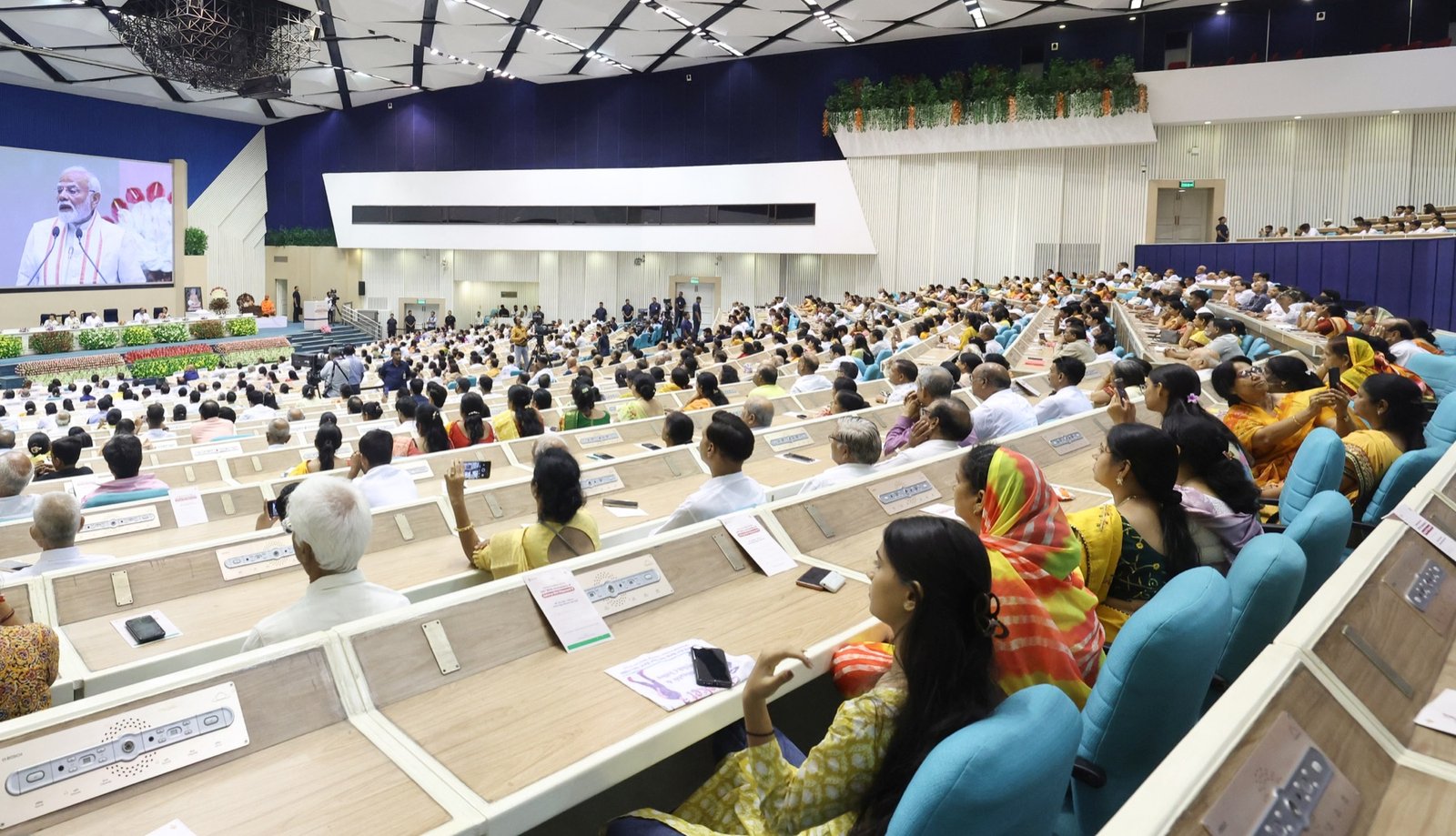 The audience at Vigyan Bhavan